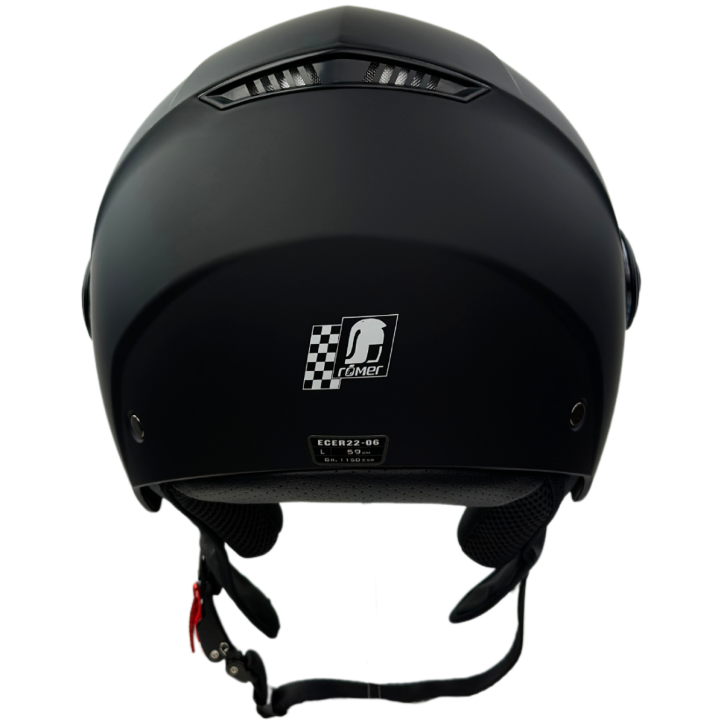 RR10801 - Römer Jethelm - Motorradhelm, mattschwarz