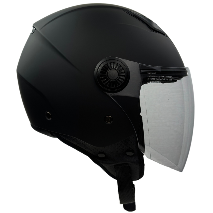 RR10801 - Römer Jethelm - Motorradhelm, mattschwarz