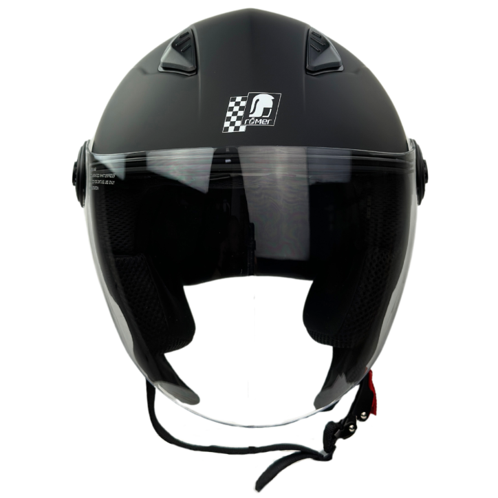 RR10801 - Römer Jethelm - Motorradhelm, mattschwarz