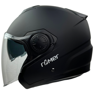 RR10901 - Römer Jethelm - Motorradhelm mit Sonnenvisier, schwarzmatt