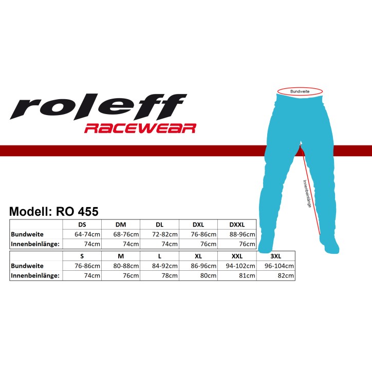 RO455D - Damen- Taslan Motorradhose mit Comfort-Stretchzonen und Protektoren