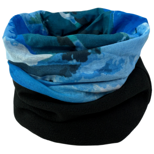 RO425 Winter-Multifunktionstücher blue grafic mit Fleece